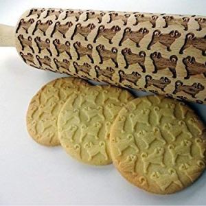 PUG EMBOSSING ROLLING PIN MOPS DOG PATTERN for EMBOSSED COOKIES DOG MINI MASTIFF CARLIN GIFT for FRIEND DOG LOVER PUG EMBOSSING ROLLING PIN MOPS DOG PATTERN for EMBOSSED COOKIES DOG MINI MASTIFF CARLIN GIFT for FRIEND DOG LOVER