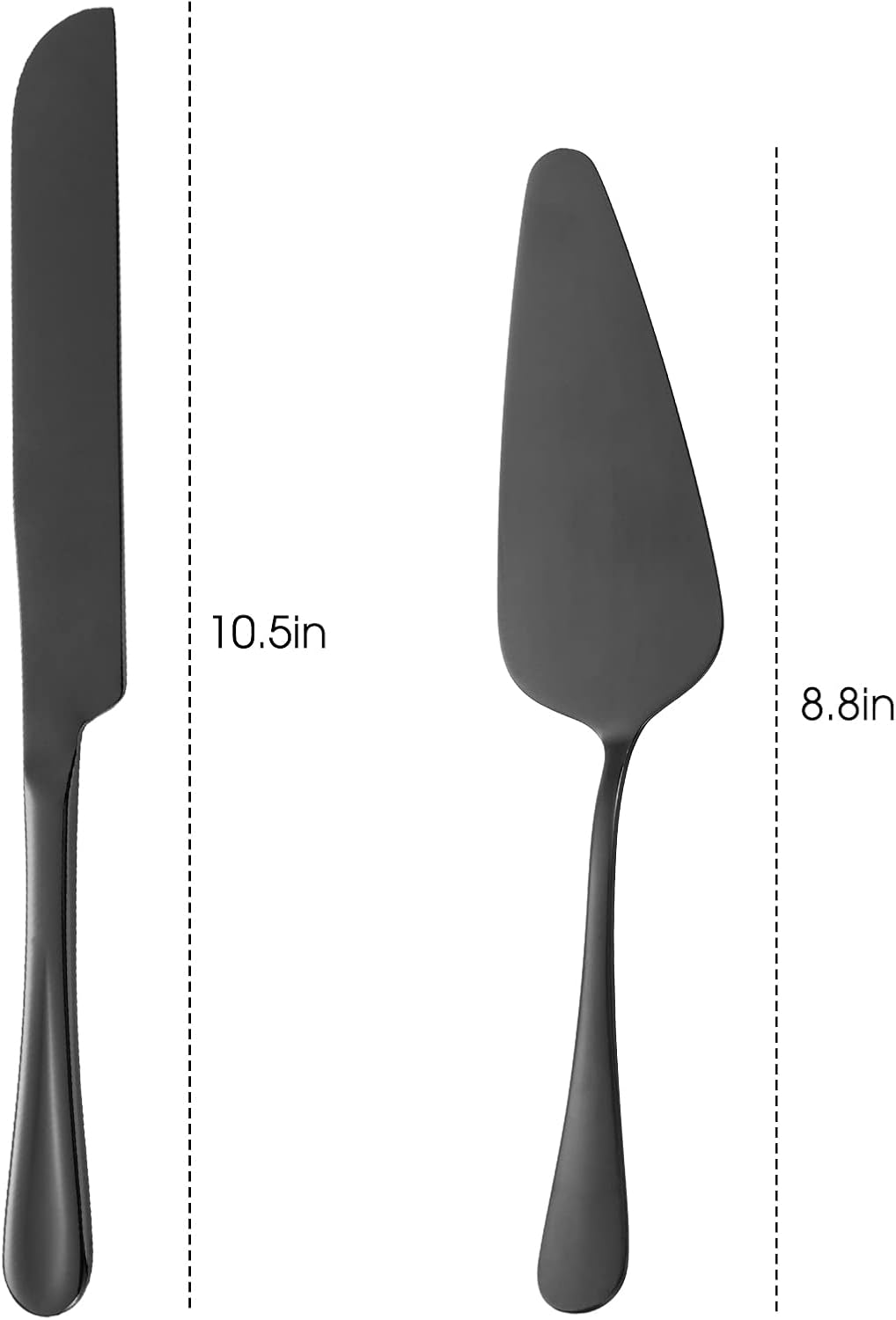 Juego de servir pasteles, servidores de pastelería, cuchillo de acero inoxidable y juego de servidor perfecto para cumpleaños, bodas, fiestas y