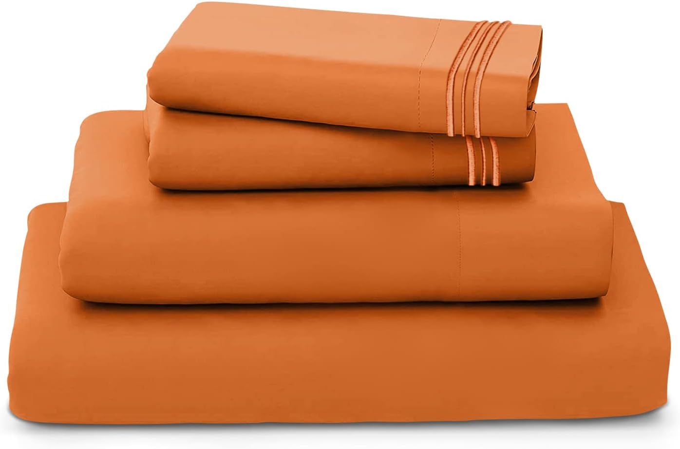 REDKEY Juego de sábanas Queen con bolsillo profundo, 4 piezas de microfibra suave y fundas de almohada, resistente a las arrugas, tamaño Queen,