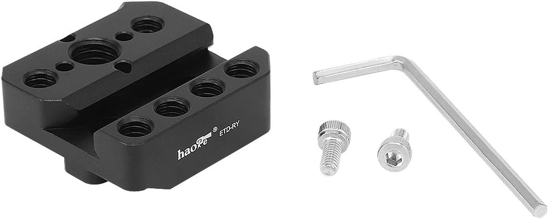 Haoge ETD-RY Adaptador de soporte de montaje para placa de montaje DJI Ronin-S Ronin-SC Ronin S SC Estabilizador de cardán incorporado 14 “38”