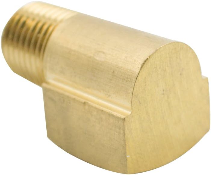 Legines Codo de calle de latón de 90 grados 14 “NPT macho x 14” NPT hembra Barstock tubería de montaje (paquete de 2)
