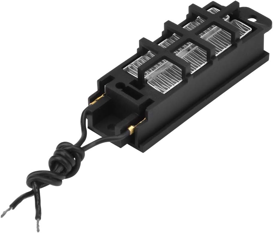 Calentador de aire de cerámica PTC, 50 W 12 V ACDC PTC Calentador de aire de cerámica Tipo conductor Elemento de calefacción PTC o aire