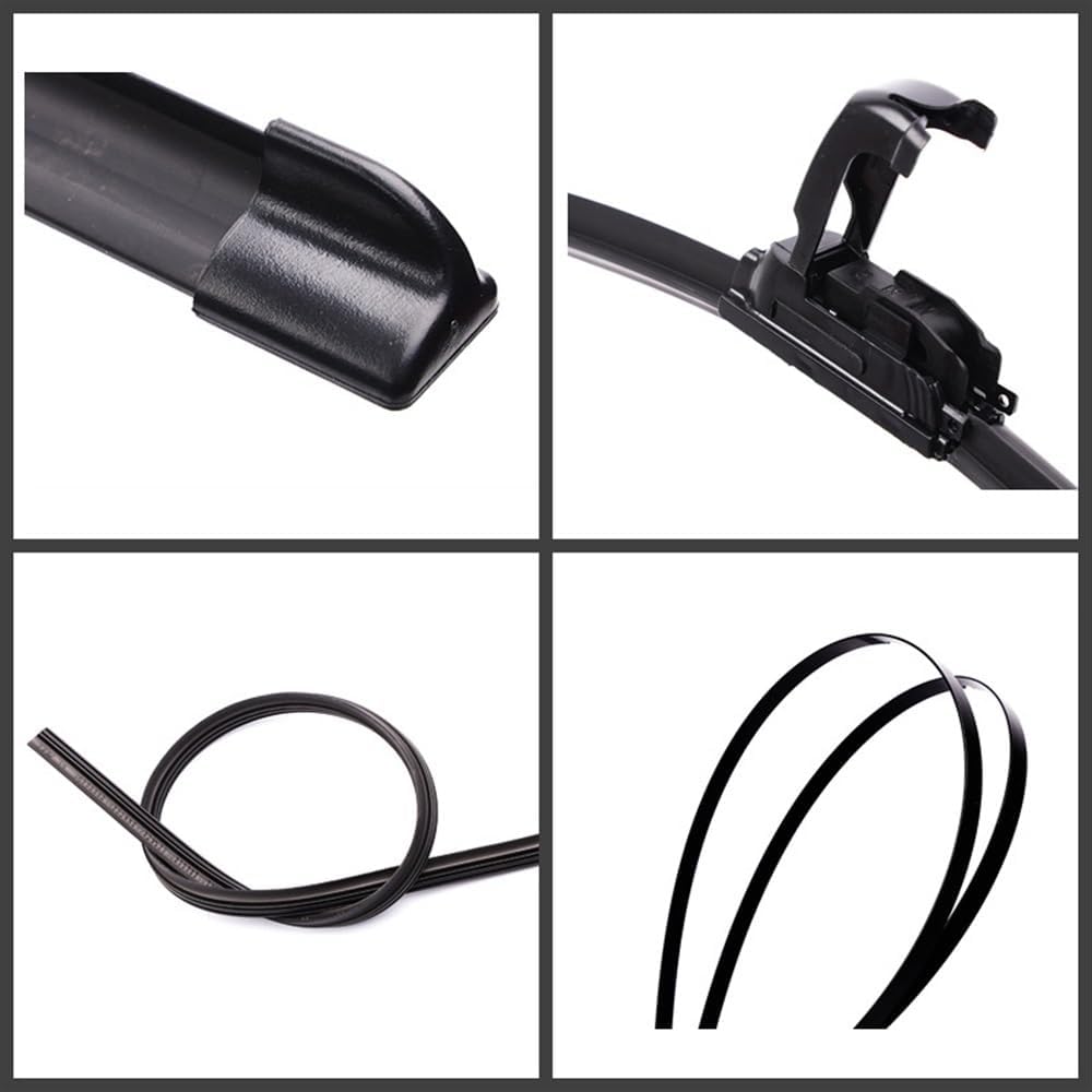 Compatible con Citroen Saxo 1999-2003 Escobillas limpiaparabrisas delanteras y traseras, accesorios de cortador, gancho J 1999 2000 2001 2002 2003