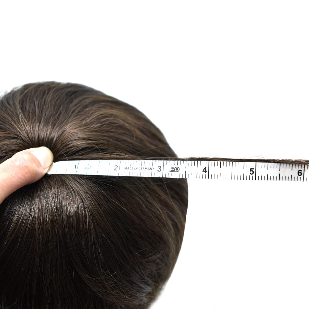 RESHE Sistema de cabello para hombres, pieza de cabello humano real, pieza fina mono para hombre, postizo de encaje frontal, unidad de cabello para