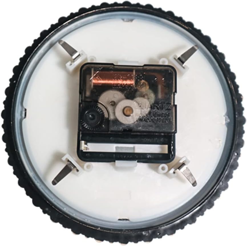 Reloj de cuarzo con movimiento de cuarzo, 5.906 in de diámetro, reloj en miniatura, funciona con pilas, reloj de cuarzo silencioso, movimiento de