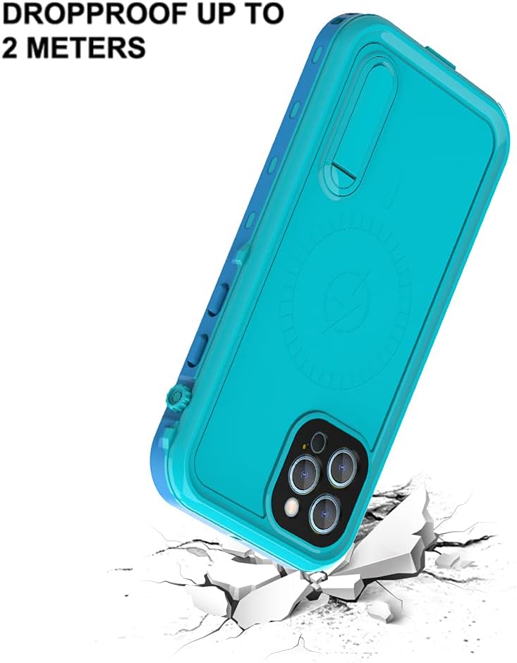 Zimu Joy Funda impermeable para iPhone 13, IP68, a prueba de polvo, a prueba de golpes, con protector de pantalla integrado (no para iPhone 13 Pro),