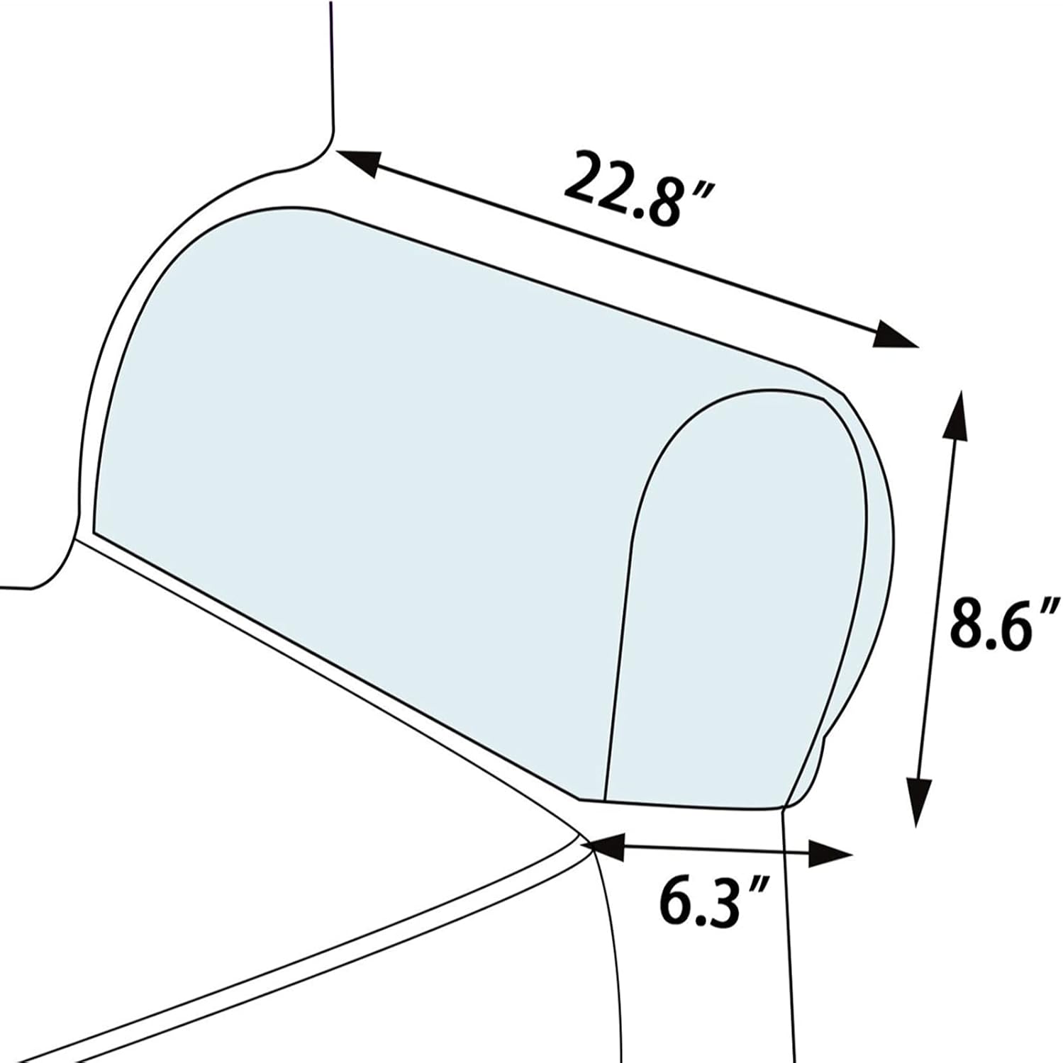 Fundas elásticas para reposabrazos de terciopelo para sillas, sofá, sillón, fundas para sofá reclinable, 2 unidades (azul marino)