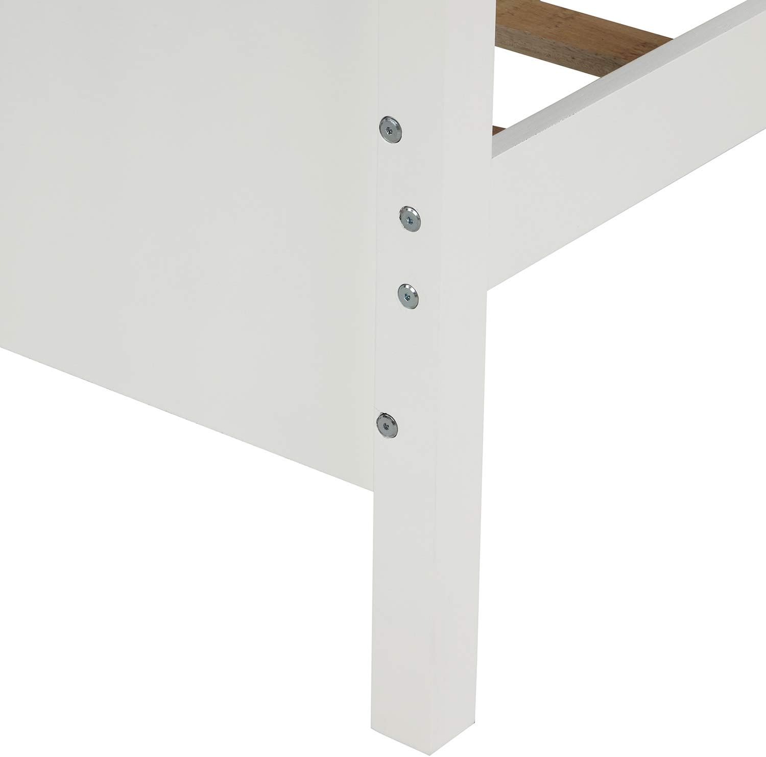 Harper & Bright Designs Base de cama individual con cabecero y estribo, cama de madera tamaño individual con soporte de listones de madera (nuevo,
