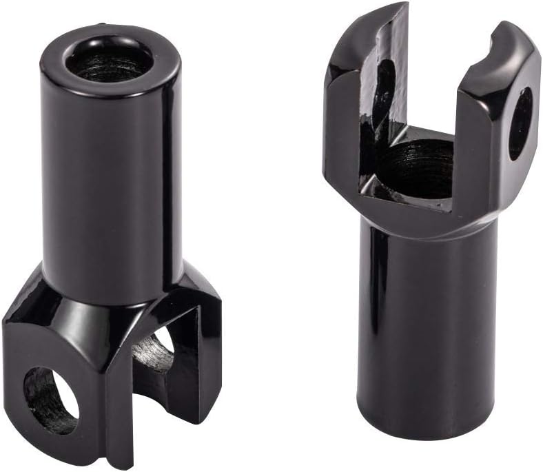 Pasador de pie de pasajero Soportes Soportes Kits de horquilla para Harley Davidson Softail 2000-2006 (negro)