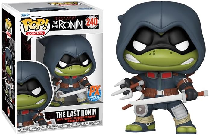 POP Comics Teenage Mutant Ninja Turtles – The Last Ronin (exclusivo de PX Preview) Figura de vinilo Funko (incluye funda protectora de caja