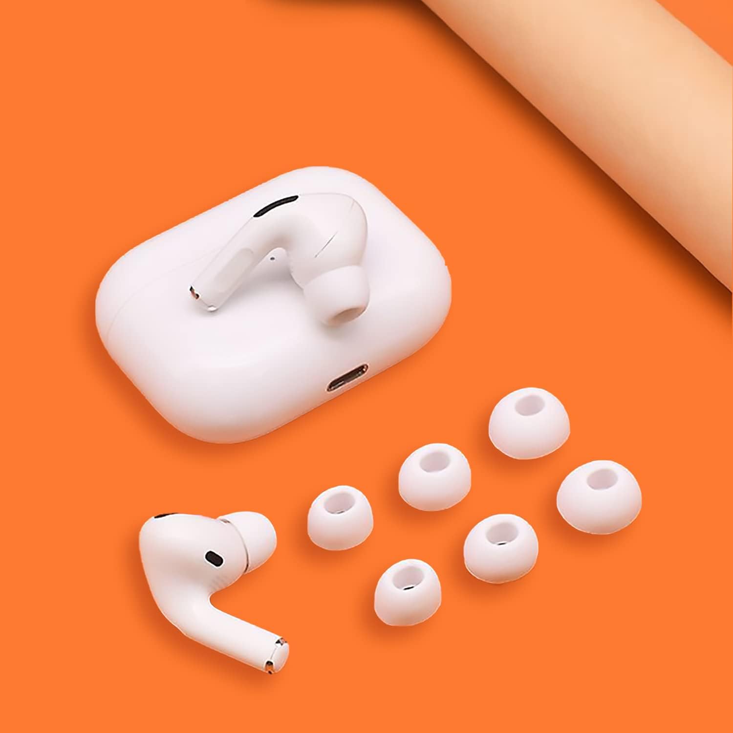3 pares de auriculares de repuesto con orificio de reducción de ruido, tapones de silicona suave, compatibles con auriculares Bluetooth Airpods Pro