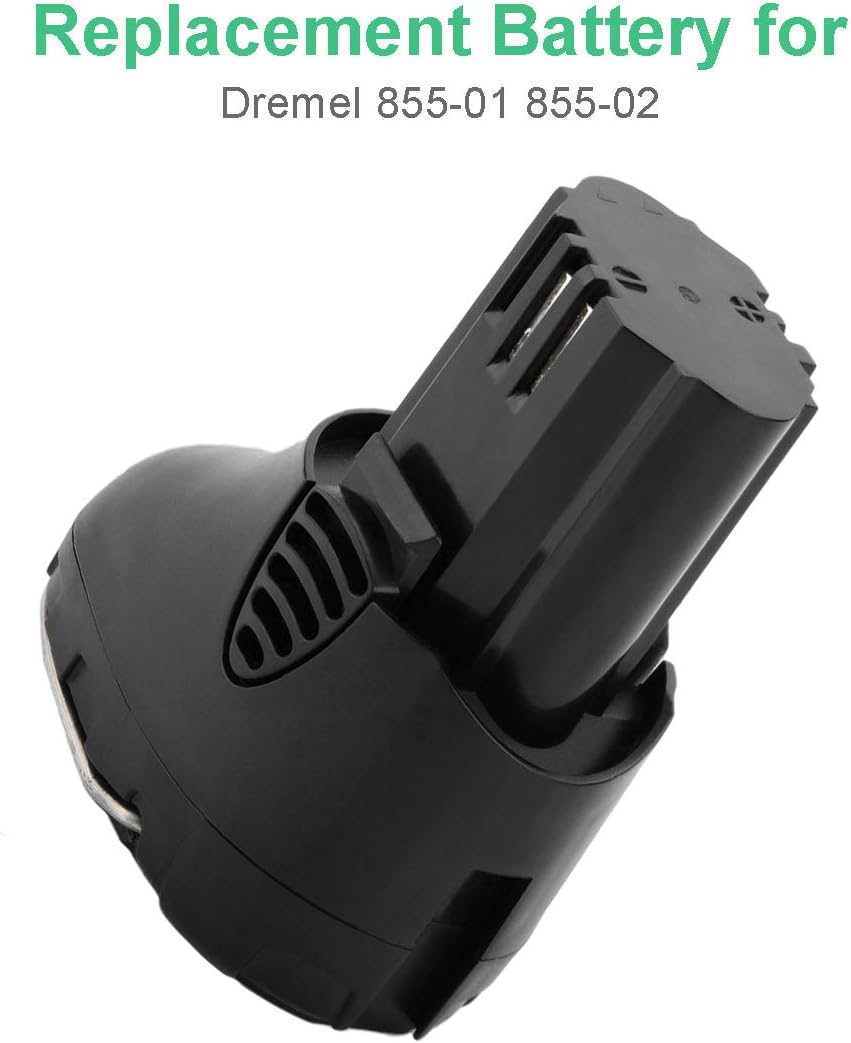 Shentec Batería de 10.8V 3.0Ah compatible con Dremel 855-02 855-01, compatible con Dremel 8000-01 8001-01 8001-02 herramienta inalámbrica (cargador