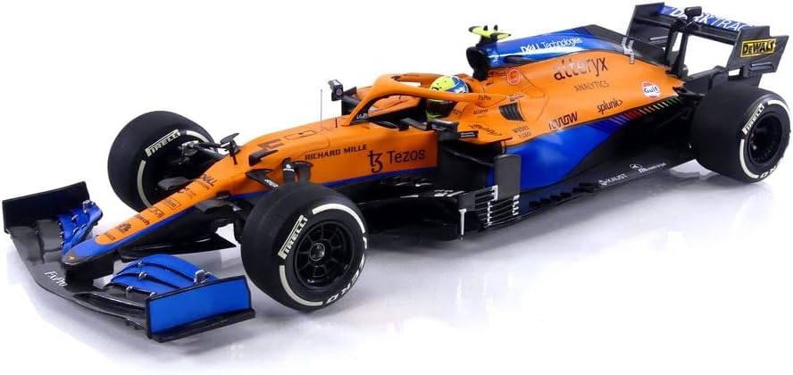 Minichamps 530213304 Mclaren F1 Team MCL35M-Lando Norris-2nd Place Italian GP 2021 – Coche coleccionable en miniatura, multicolor