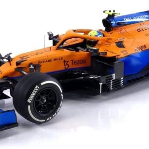 Minichamps 530213304 Mclaren F1 Team MCL35M-Lando Norris-2nd Place Italian GP 2021 – Coche coleccionable en miniatura, multicolor Minichamps 530213304 Mclaren F1 Team MCL35M-Lando Norris-2nd Place Italian GP 2021 – Coche coleccionable en miniatura, multicolor