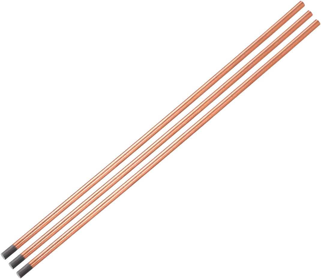 uxcell Carbono recubierto de cobre 0.157×13.780 in – 3pcs carbono Gouging Rod Copperclad Electrodos
