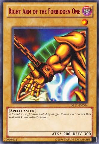 YU-GI-OH! – Brazo derecho del prohibido – Rojo (DL11-EN004) – Cartas de Premio de la Liga Duelista 2011 – Edición Promocional – Raras