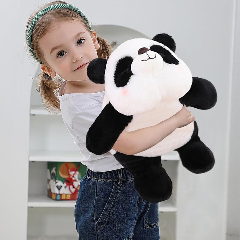 Lindo juguete de peluche de panda, almohada de peluche de oso panda, almohada suave de peluche de panda de dibujos animados, almohada corporal,
