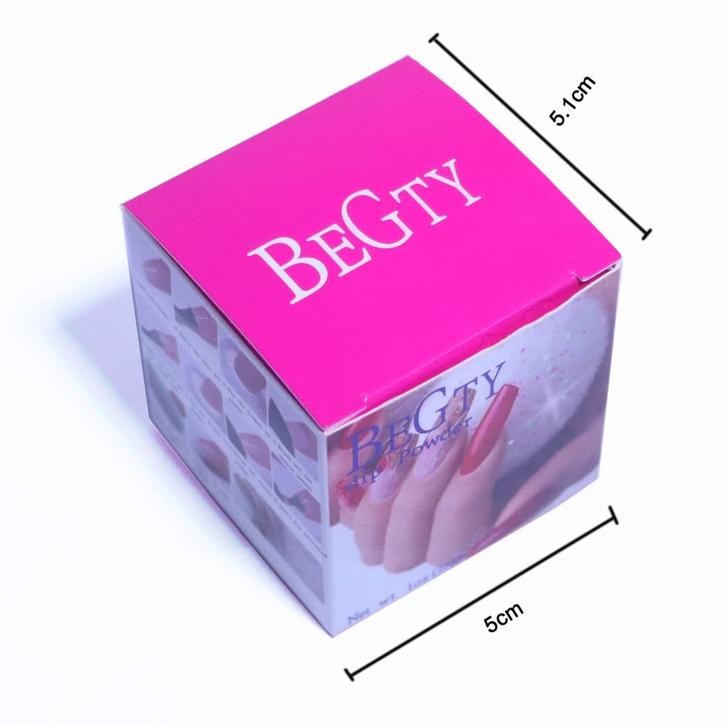 BEGTY Polvo de inmersión de uñas francesas Pro Collection System para principiantes, salón de manicura DIY en casa, sin olor, de larga duración, no