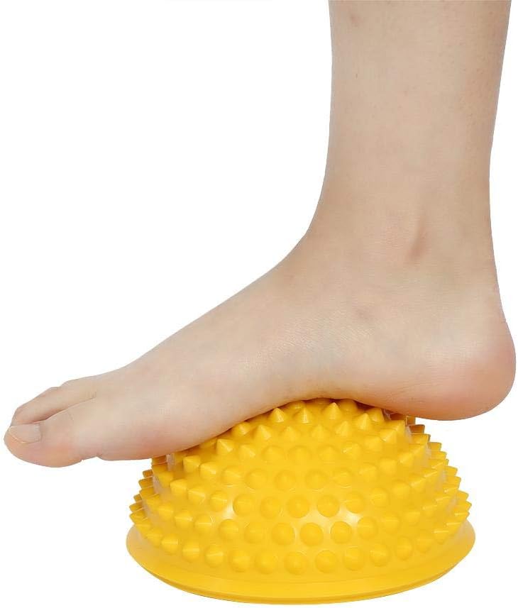 ANGGREK Pelota de masaje de PVC semicircular para equilibrio y cúpula de yoga, ejercicio de fitness, gimnasio, masajeador corporal, cápsulas