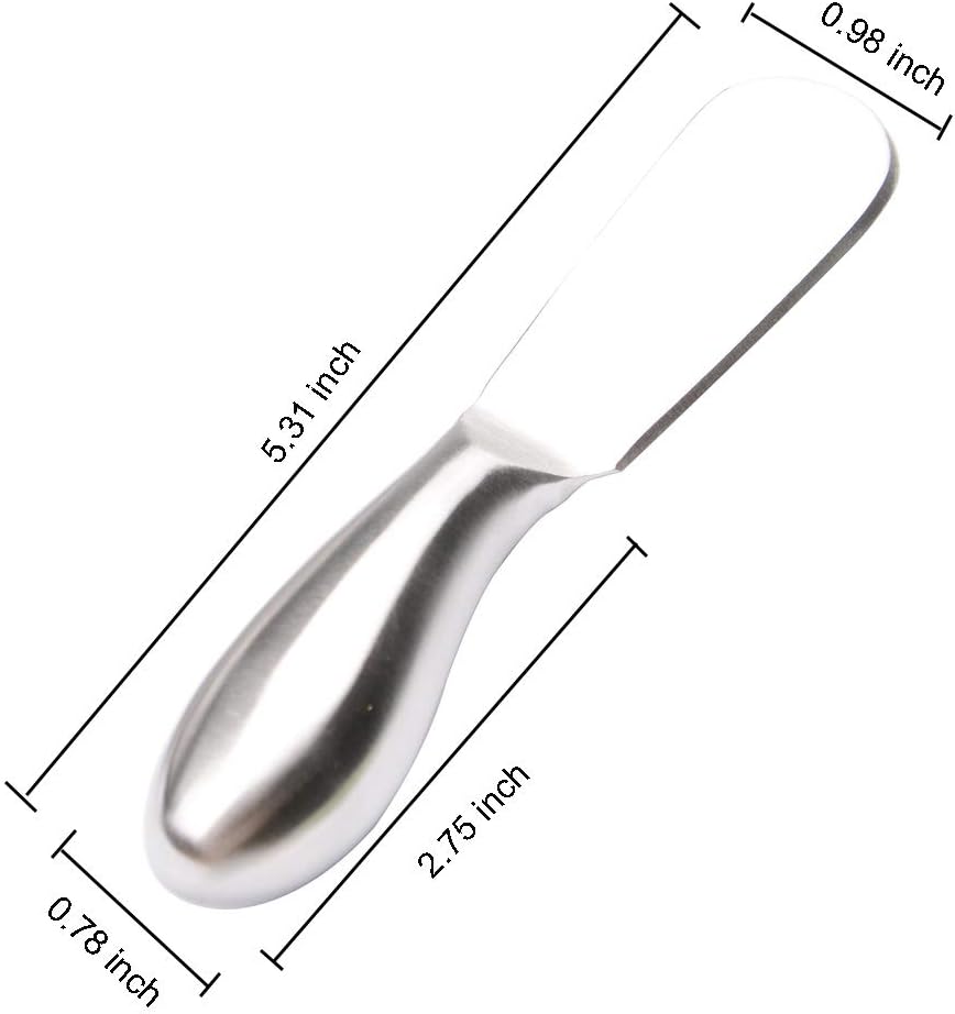 Cuchillos multiuso para esparcir quesos y mantequilla de acero inoxidable (2 piezas)