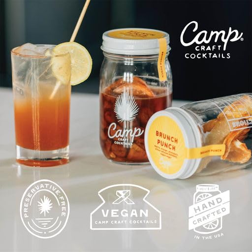 Camp Craft – Mezcla de cóctel – Brunch Punch  Kit de infusión de mezcla de bebidas premium con frutas deshidratadas, hierbas y azúcar vegano