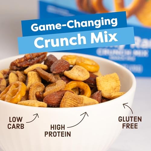 Catalina Crunch Mix Creamy Ranch – Mezcla de bocadillos de proteínas con alto contenido de fibra  Bajo en carbohidratos, alto en proteínas,