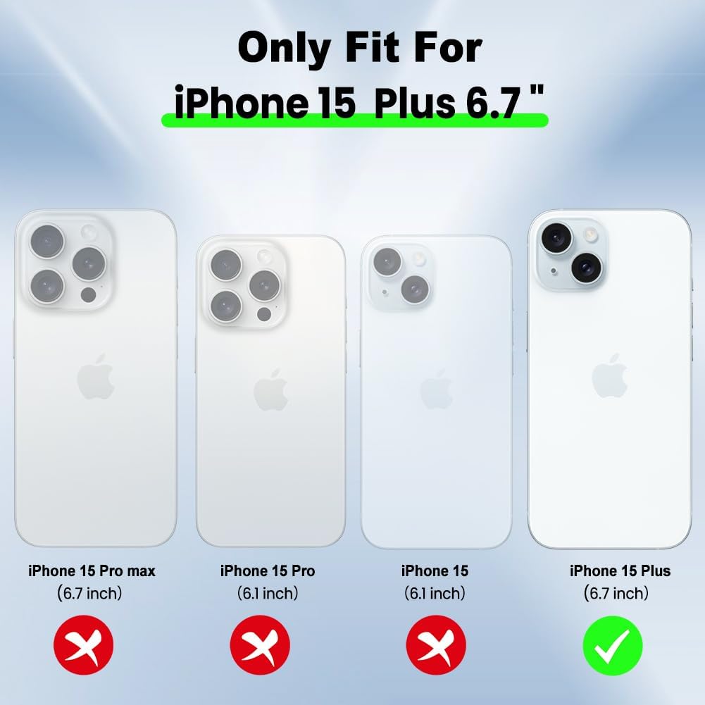 SAKUULO Funda de teléfono para iPhone 15 Plus, bonita funda cuadrada dorada chapada en oro para mujeres y niñas, TPU suave, a prueba de golpes,