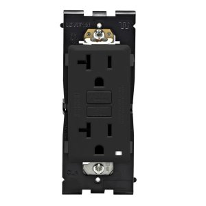 Leviton RGF20-OB 20 Amp Renu – Toma GFCI resistente a manipulaciones en negro ónix Leviton RGF20-OB 20 Amp Renu – Toma GFCI resistente a manipulaciones en negro ónix