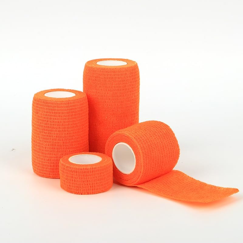 Paquete de 4 vendajes autoadhesivos cohesivos, cinta autoadhesiva para atletismo, muñeca, tobillo, rodillas, mascotas, esguinces de tobillo e