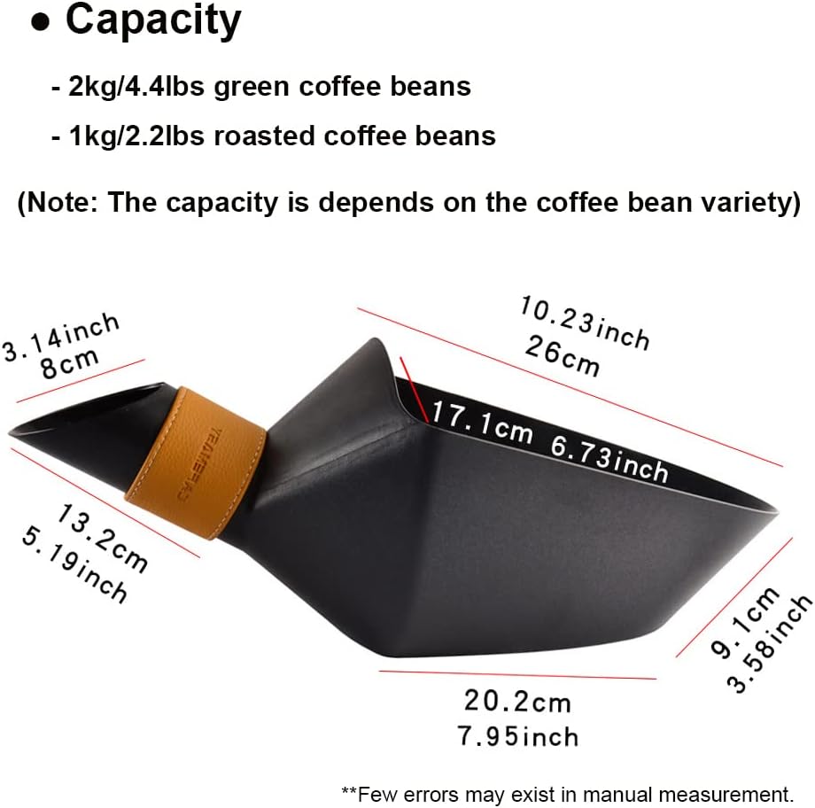 CAFEMASY Pala de grano de café Cuchara Commerical Café Granos de llenado de plástico Escala de grano de café Cuchara de medición