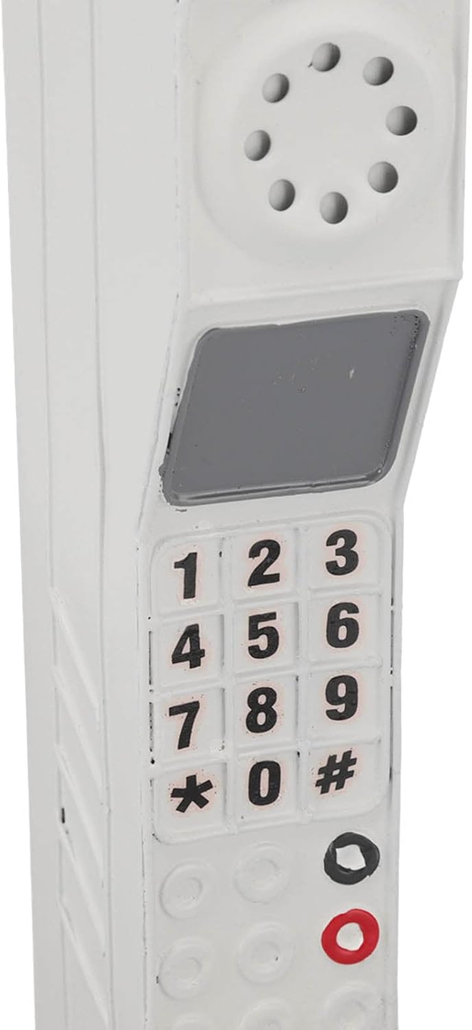 KENANLAN Modelo retro de teléfono celular de ladrillo, adorno clásico de teléfono móvil, accesorios fotográficos de simulación vintage para