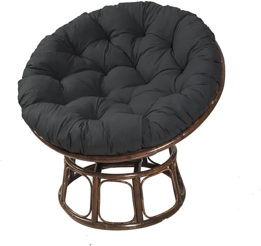 Papasan – Cojín para silla, diseñado para cojines Papasan, cojín Papasan para columpio de huevos, silla giratoria de ratán para colgar en interiores