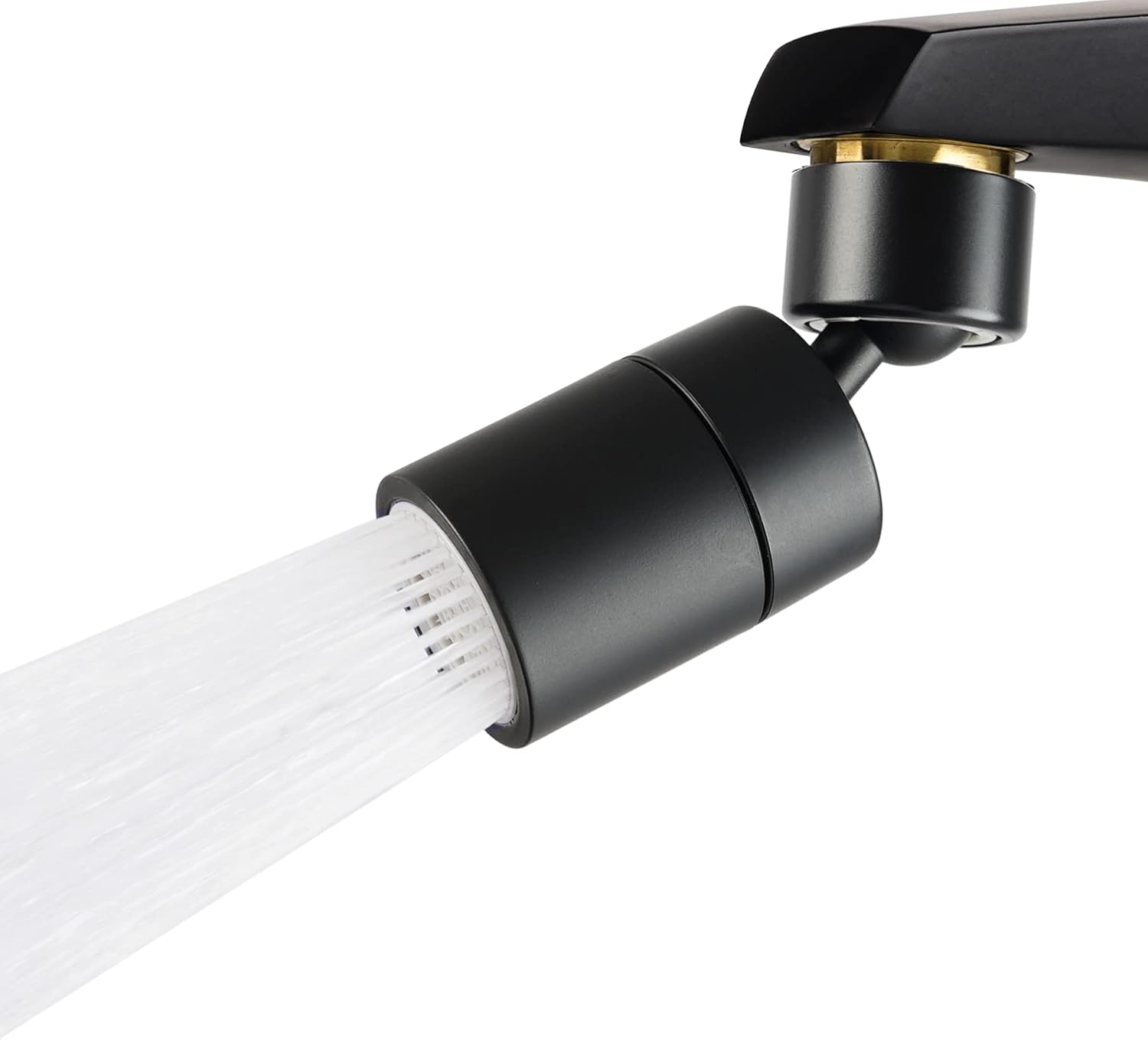 Hibbent Aireador de grifo hembra de doble función, ángulo extra grande de 1.8 GPM giratorio para fregadero de cocina, cabezal rociador giratorio de
