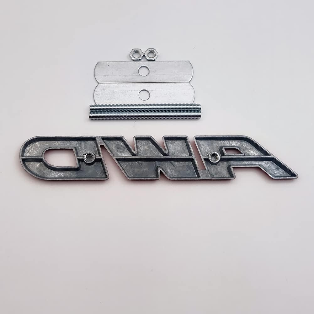 Emblema de metal 3D de la parrilla delantera del coche con logotipo de AWD de tracción total 4 x 4, repuesto deportivo todoterreno para vehículo