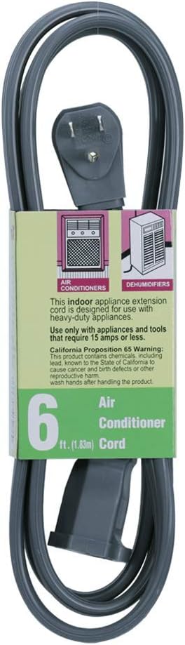 Uninex EC1406AUL – Cable de extensión de aire acondicionado y electrodomésticos principales, resistente, conexión a tierra, 143 AWG, certificación