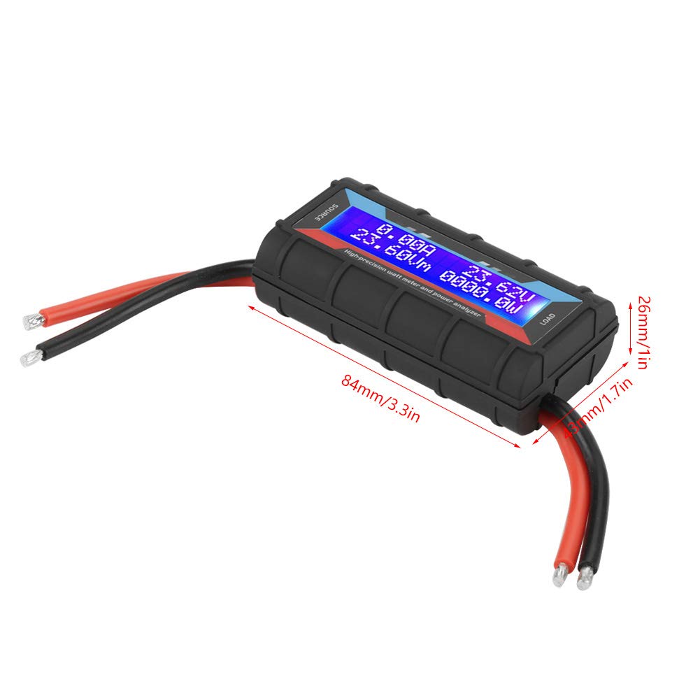 Probador de voltaje,Analizador de potencia Watt Meter 4.8V  60V,Analizador de potencia para avión modelo Rc