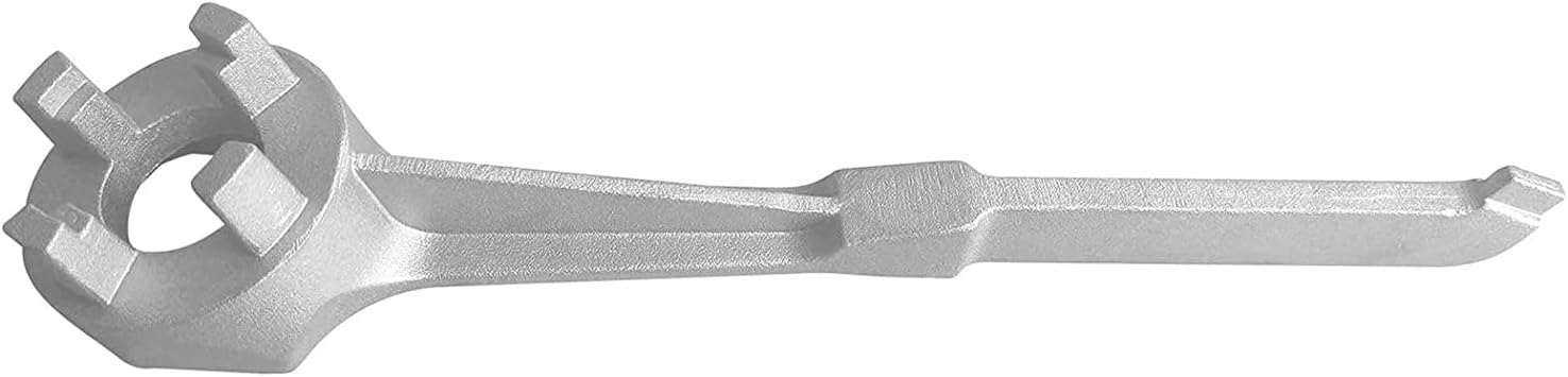 Llave Bung Llave de tambor de aluminio de galón, llave de tambor para abrir 10, 15, 20, 30, 50, 55 galones, llave de tambor de 55 galones, enchufe