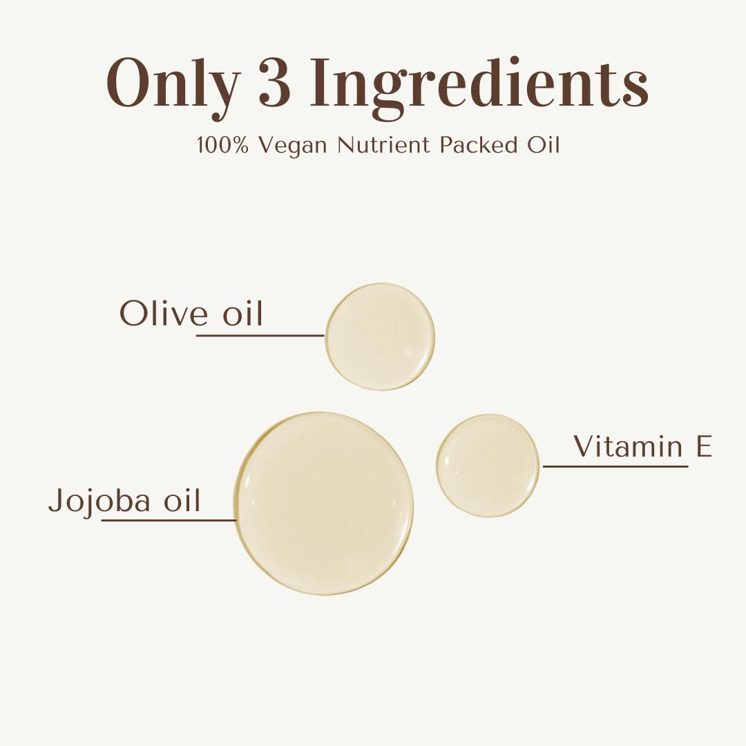 Kinlo Aceite facial hidratante, aceite de jojoba, aceite de oliva con vitamina E Aceite facial Hidratante Hidratante Profundo, Nutritivo. Aceite