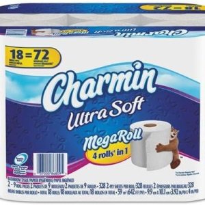 Charmin 86809Ultra Suave cuarto de baño tela, 328Hojasrollo, 18caja de cartón Charmin 86809Ultra Suave cuarto de baño tela, 328Hojasrollo, 18caja de cartón