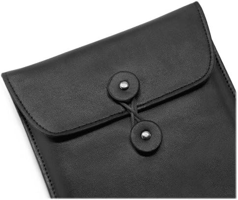 BoxWave – Funda para Honor Pad 5 8 (caja por BoxWave) – Sobre de cuero Nero, funda de cuero estilo billetera con tapa para Honor Pad 5 8, pestaña