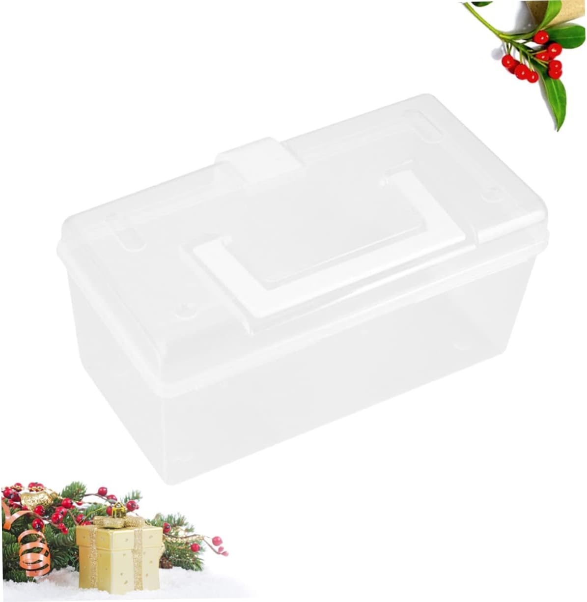 TIDTALEO Caja Mini Caja de Medicina Cajas de Almacenamiento de Plástico Contenedor Transparente Caja de Medicamentos Recipiente de Primeros Auxilios