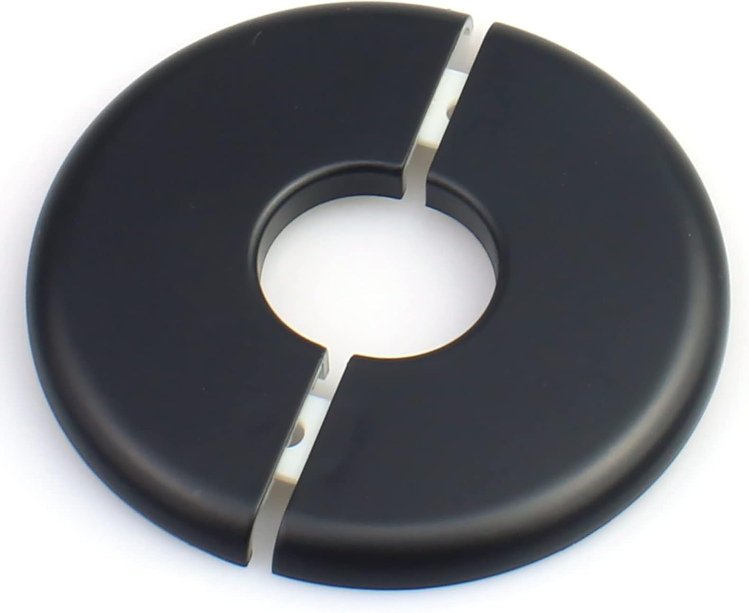 FDXGYH 2 piezas de identificación de 2.52 pulgadas ABS brida dividida de pared cinta autoadhesiva redonda cubierta de placa para tubería de agua