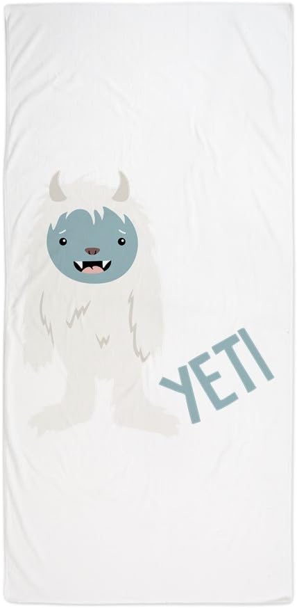 CafePress Yeti Monster – Toalla de playa grande, toalla suave con diseño único