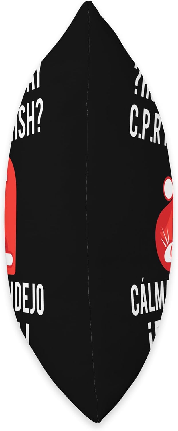 Certified CPR Instructor Gifts First Aid EMT EMS – Almohada para instructor de RCP español, 16 x 16 pulgadas, multicolor