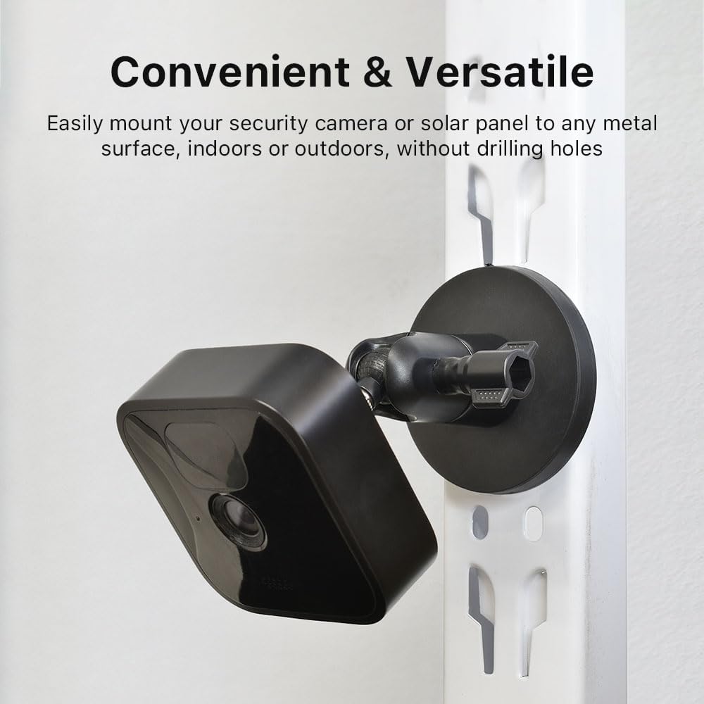 Holicfun Soporte magnético para cámara de seguridad para interiores y exteriores, universalmente compatible con anillo, parpadeo, Eufy, Wyze, Google