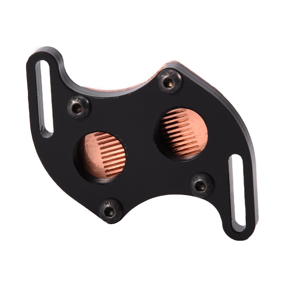 Bloque de refrigeración por agua, mini puente sur bloque de agua de refrigeración kit base de cobre rojo para computadora PC 4.4-5.8CM, kit de
