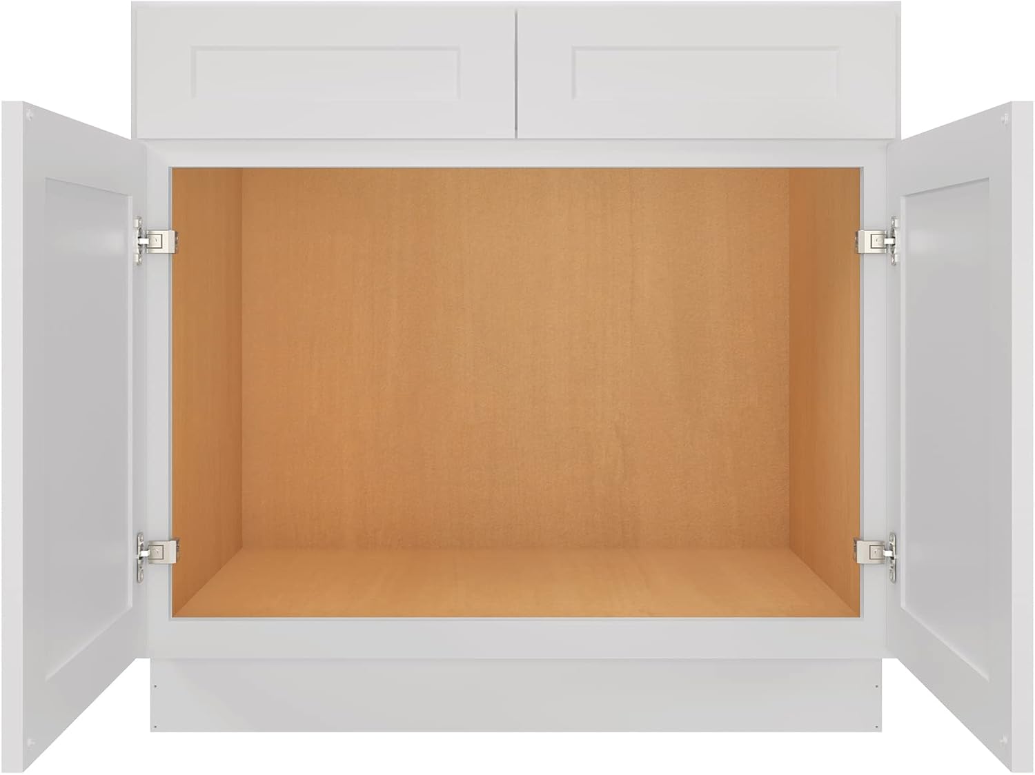LOVMOR Gabinete de base para fregadero de cocina, gabinete sin ensamblar, unidad de almacenamiento de fregadero individual, gran capacidad, 24
