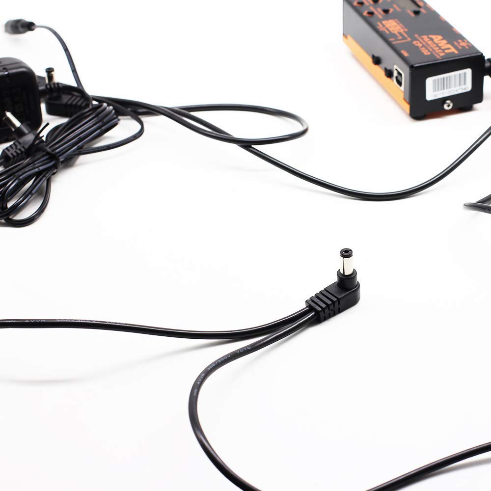 SONICAKE – Cable de cadena tipo margarita de 5 vías de 9 V CC con enchufe de ángulo recto para pedal de efectos de guitarra