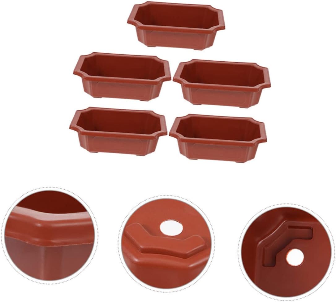 Yardwe 40 macetas de cultivo de plantas de cultivo de bonsái, macetas de cerámica para bonsái, maceta de cerámica para suculentas, macetas para