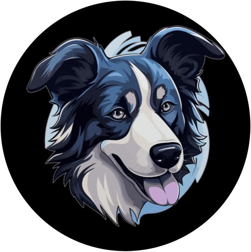 Border Collie Dog PopSockets Standard PopGrip